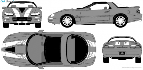 2002 Chevrolet Camaro SS Coupe blueprint